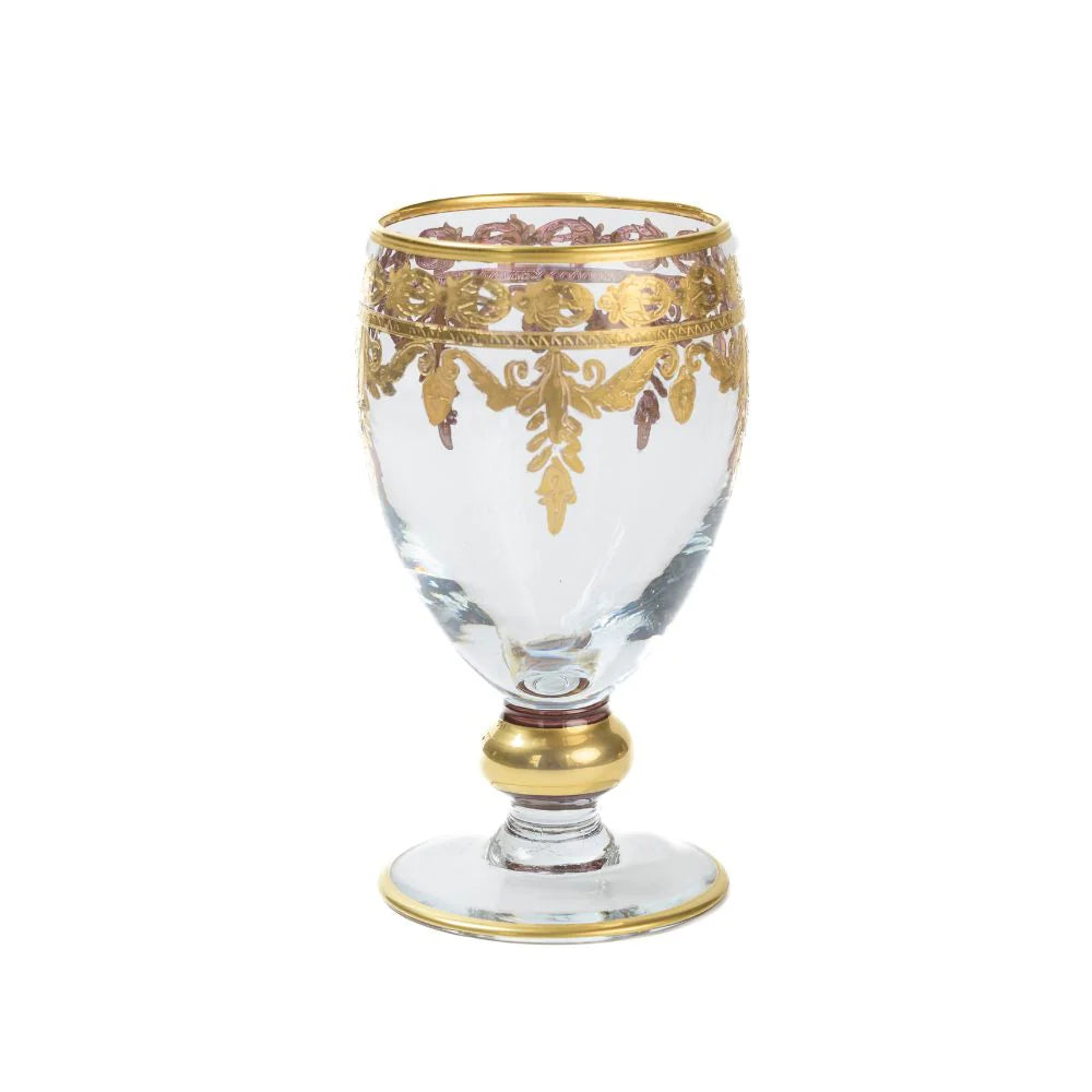 Vetro Gold Water Goblet
