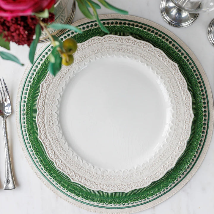 Finezza Holiday Green Charger