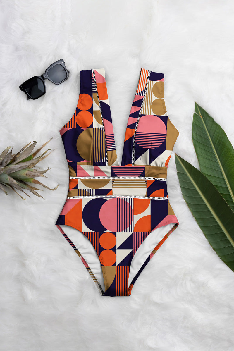 Deep plunge One-Piece by Averie