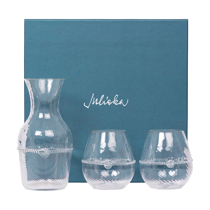 Graham Carafe &amp; Stemless Red Wine 3pc Set