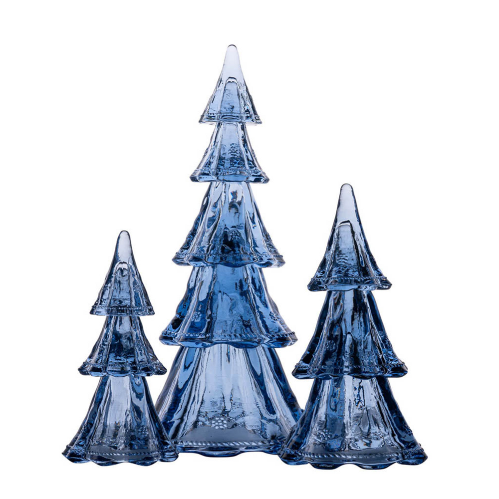 Berry & Thread 9.5" Tree Set/3pc  - Blue