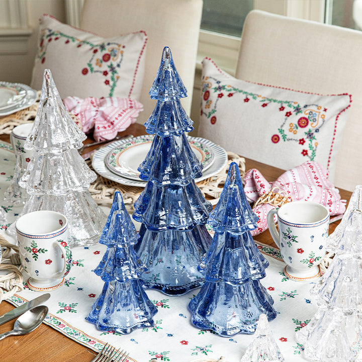 Berry & Thread 9.5" Tree Set/3pc  - Blue