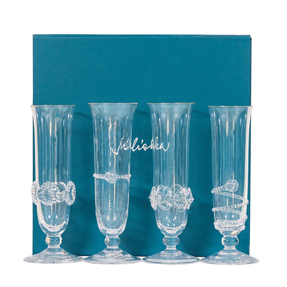 Heritage Flutes Assorted Set/4