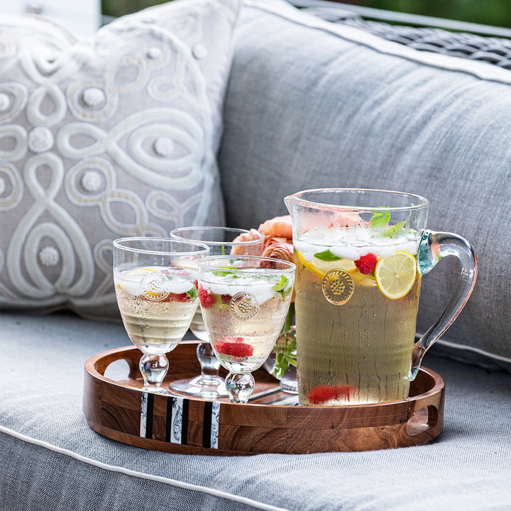 Berry & Thread Glass Pitcher