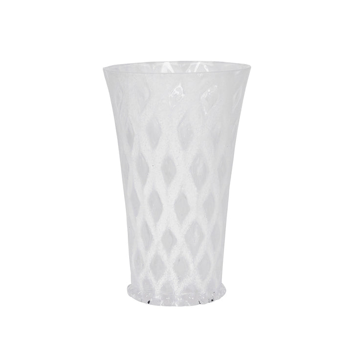 Trellis Large Tumbler - White