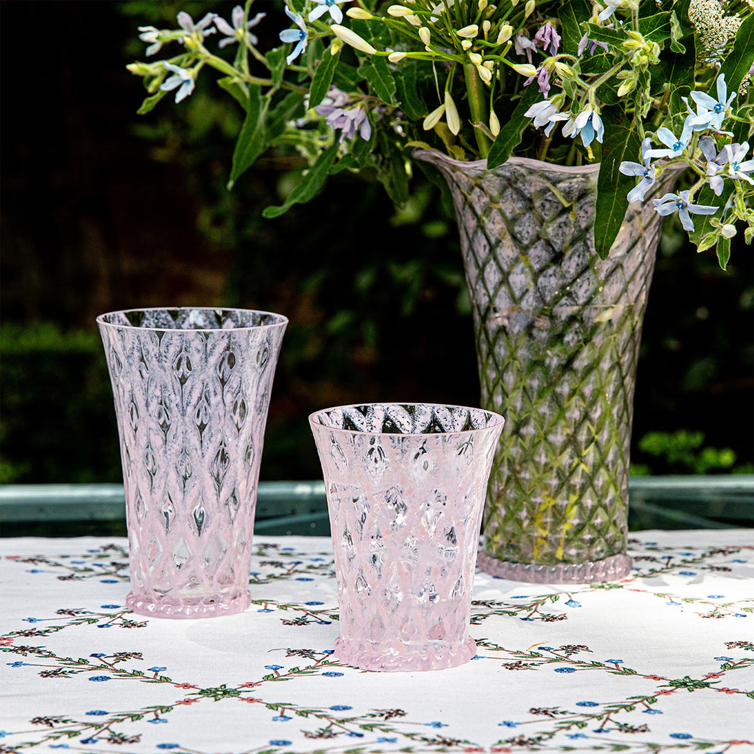 Trellis Large Tumbler - Blush