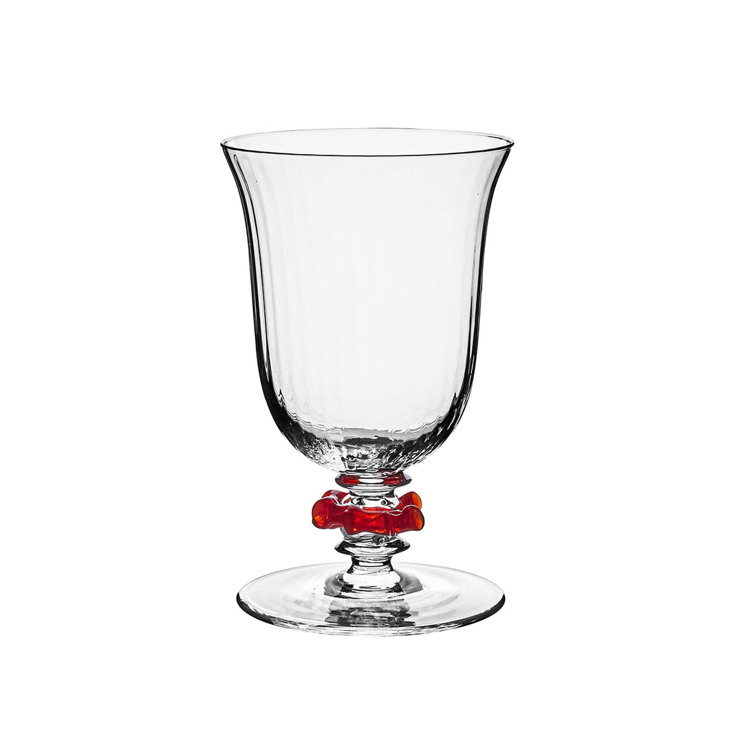 Nell Ruffle Goblet - Ruby