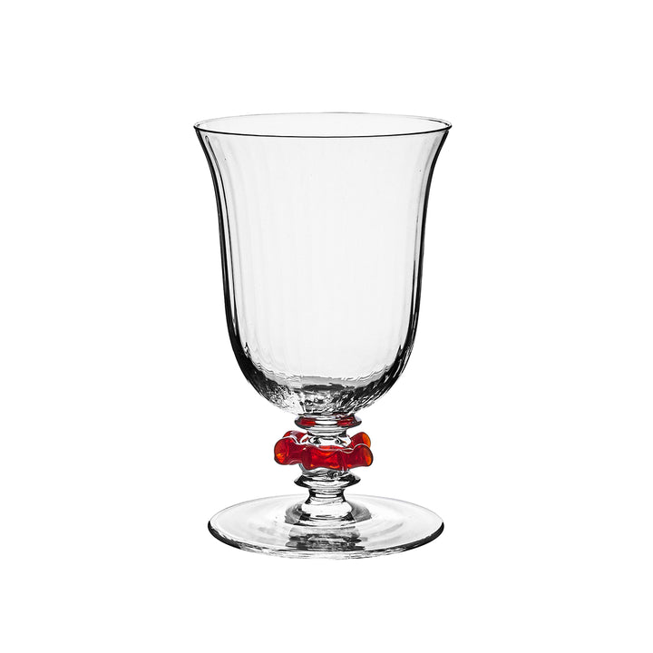 Nell Ruffle Goblet - Ruby