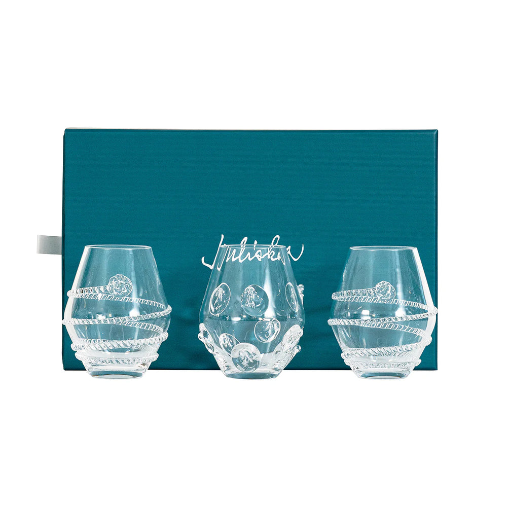 Assorted Mini Clear Vases Set 3/pc