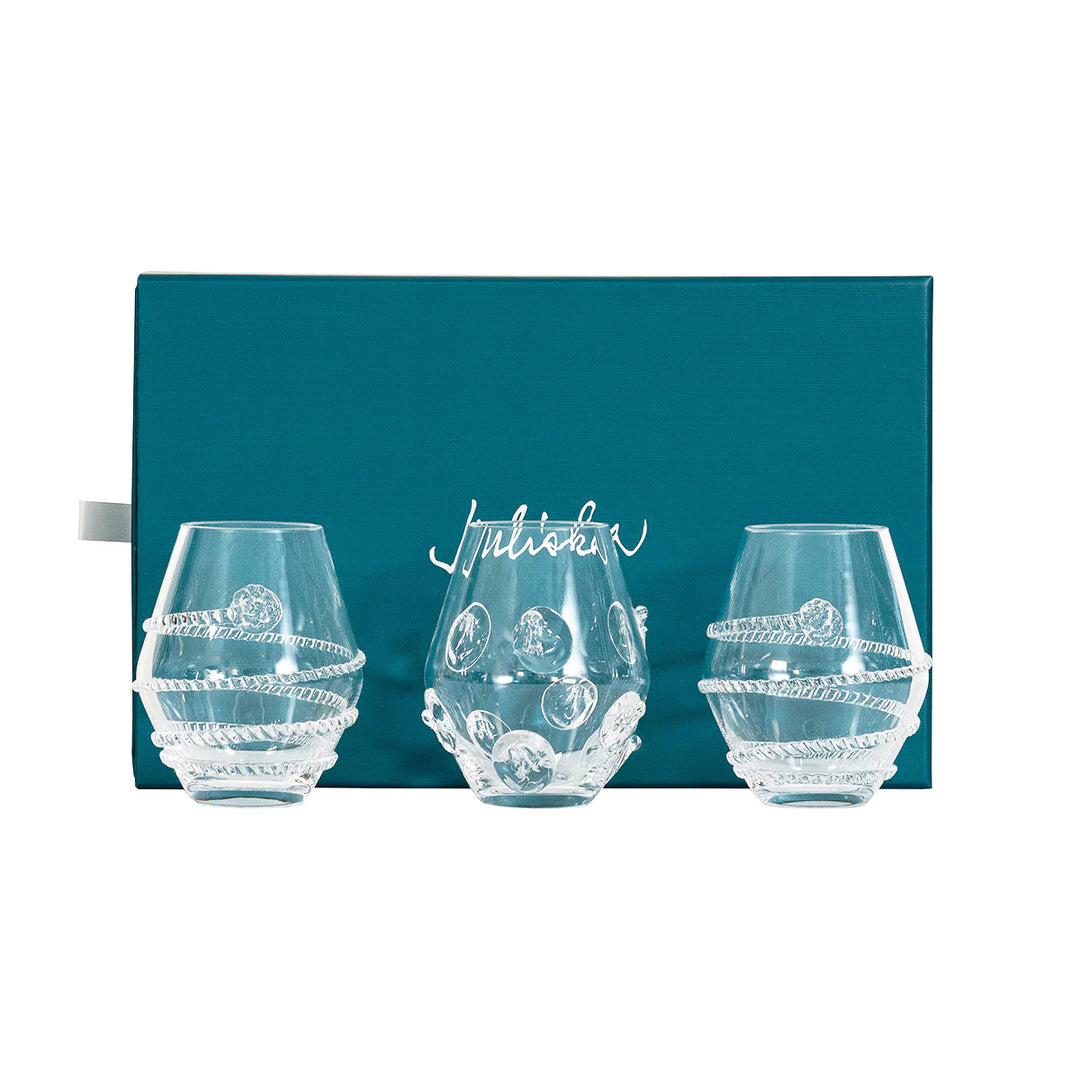 Assorted Mini Clear Vases Set 3/pc