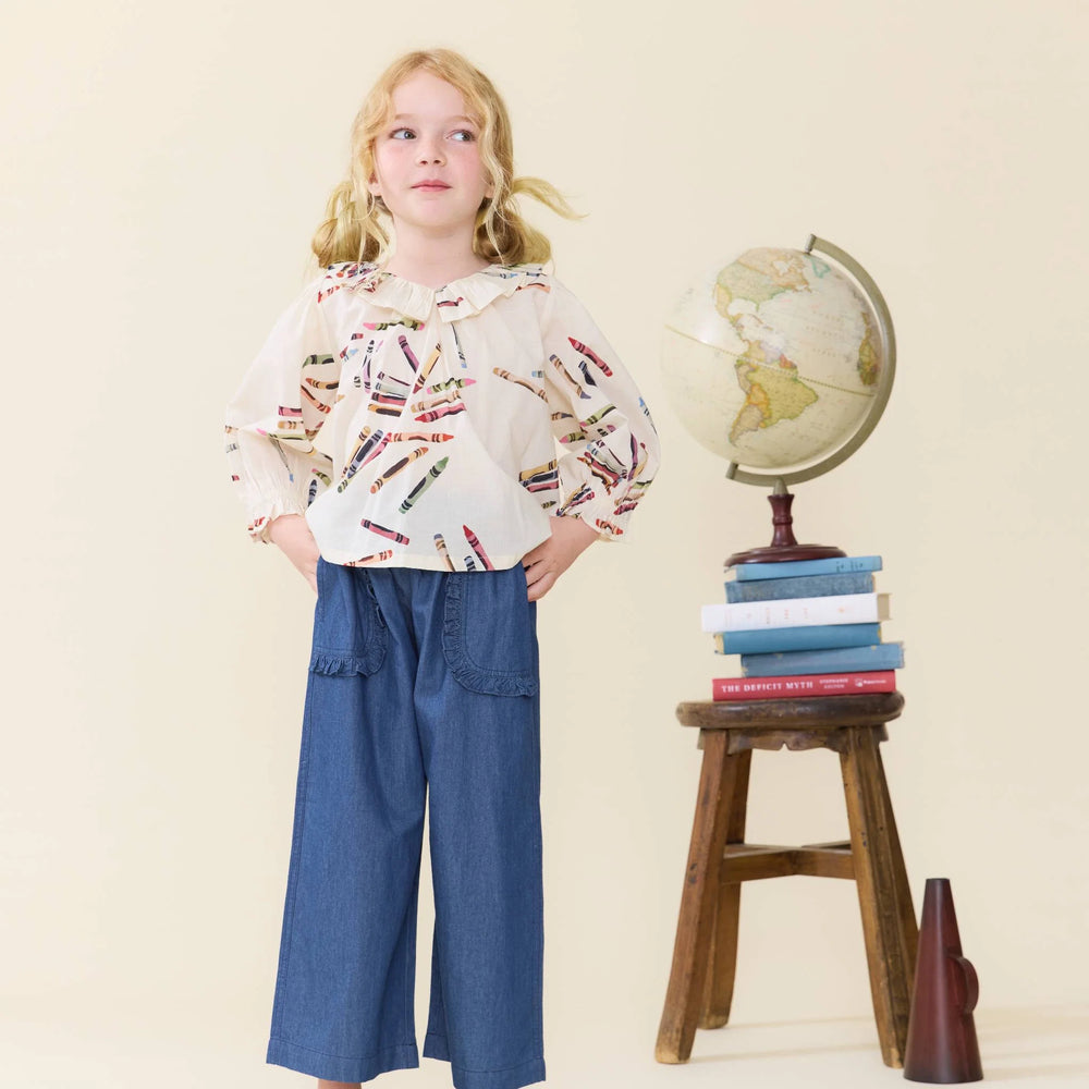 Girls Amara Top - Tossed Crayons