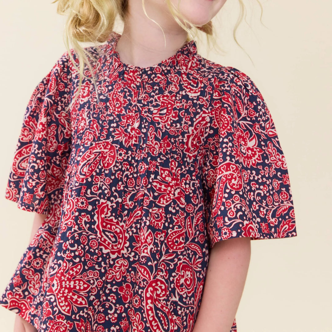 Girls Jaipur Top - Paisley Vines