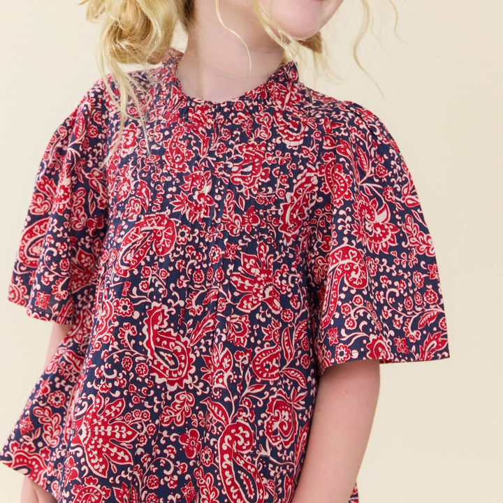 Girls Jaipur Top - Paisley Vines