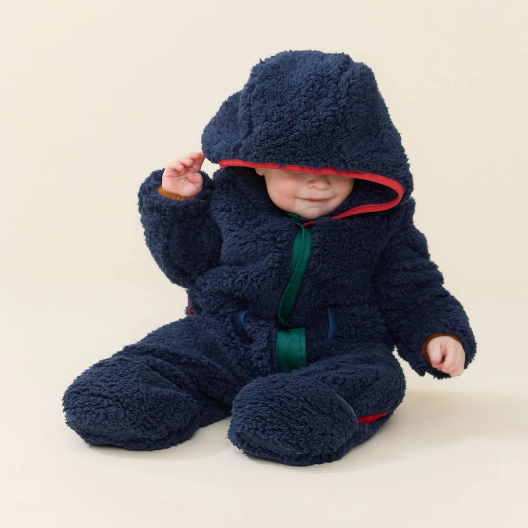 Baby Boy Pramsuit - Navy