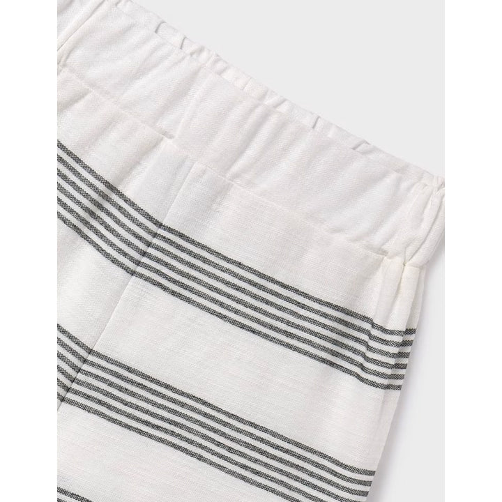 Black & White Striped Pique Set