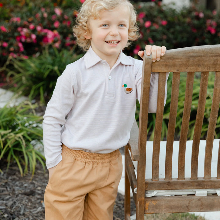 Charlie Pull On Pant - Cinnamon Twill