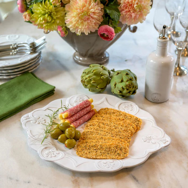Bella Bianca Scalloped Charger/Platter