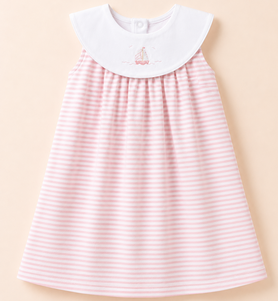 Windward Pink Stripe Sailboat Dress w/ Bloomers