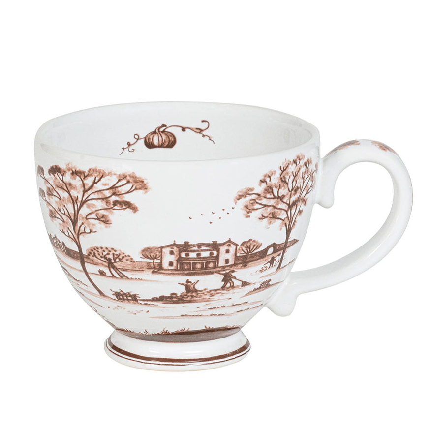 Country Estate Harvest Breakfast Cup -  Sepia