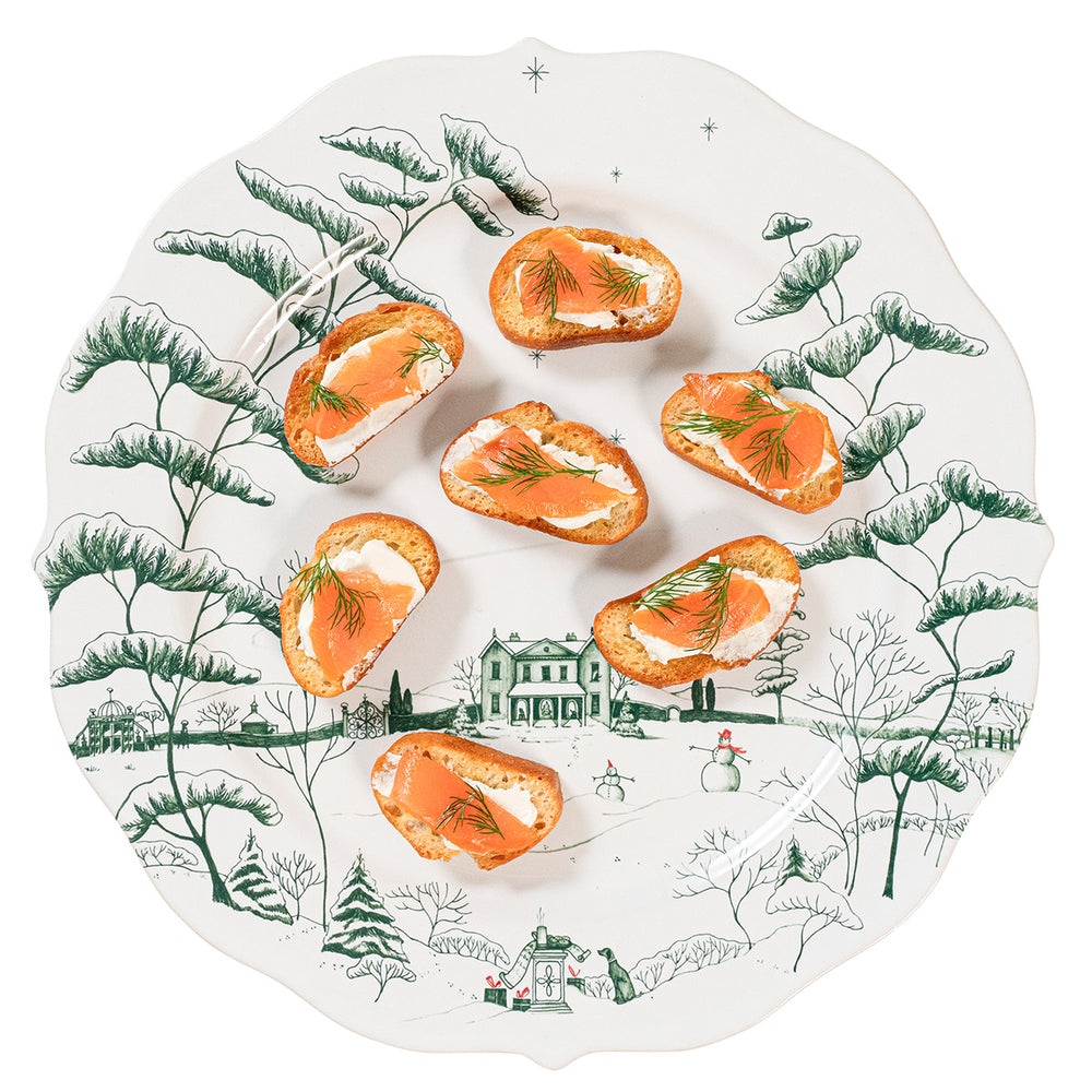 Country Estate Winter Frolic Charger/Platter - Evergreen