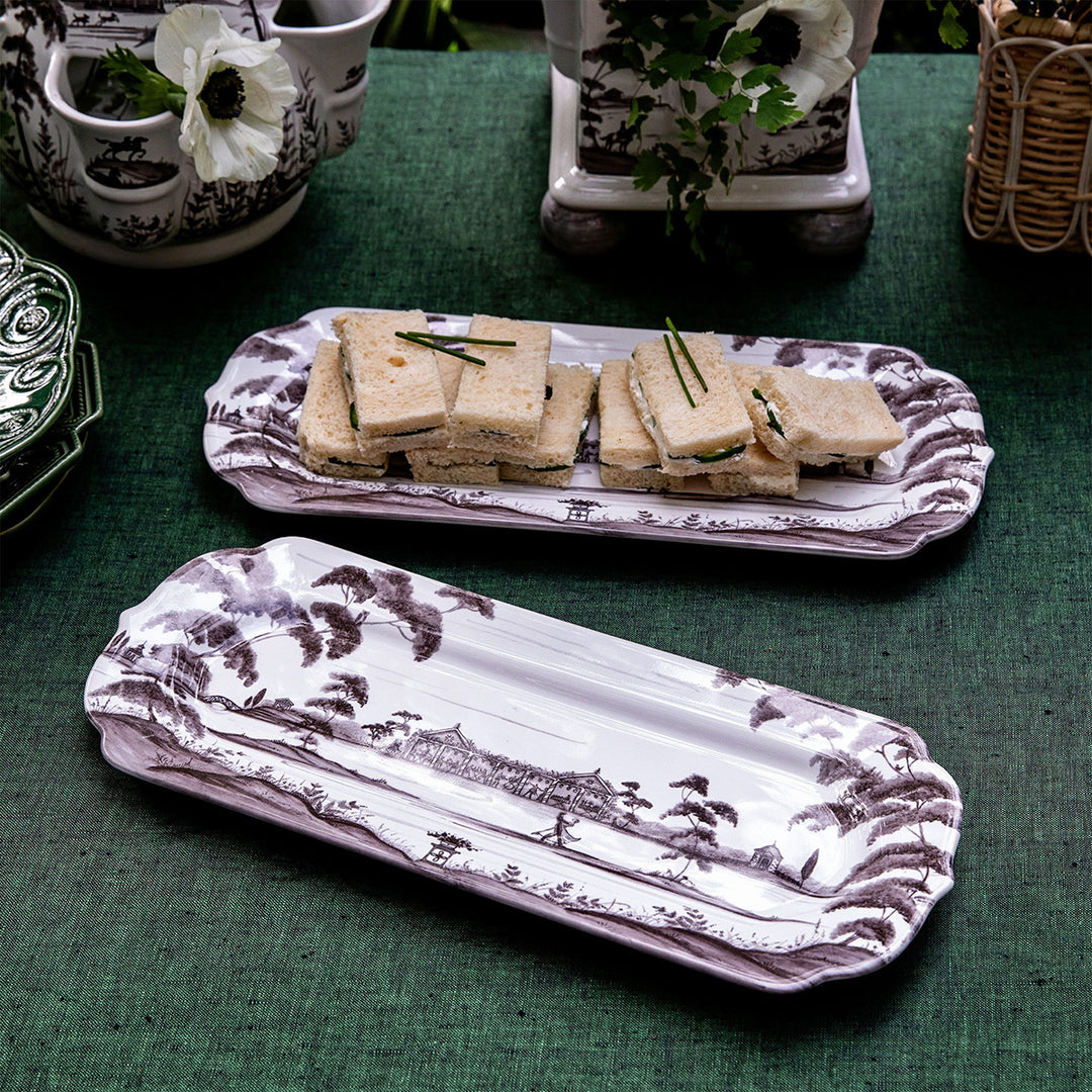 Country Estate 15" Hostess Tray - Flint Grey