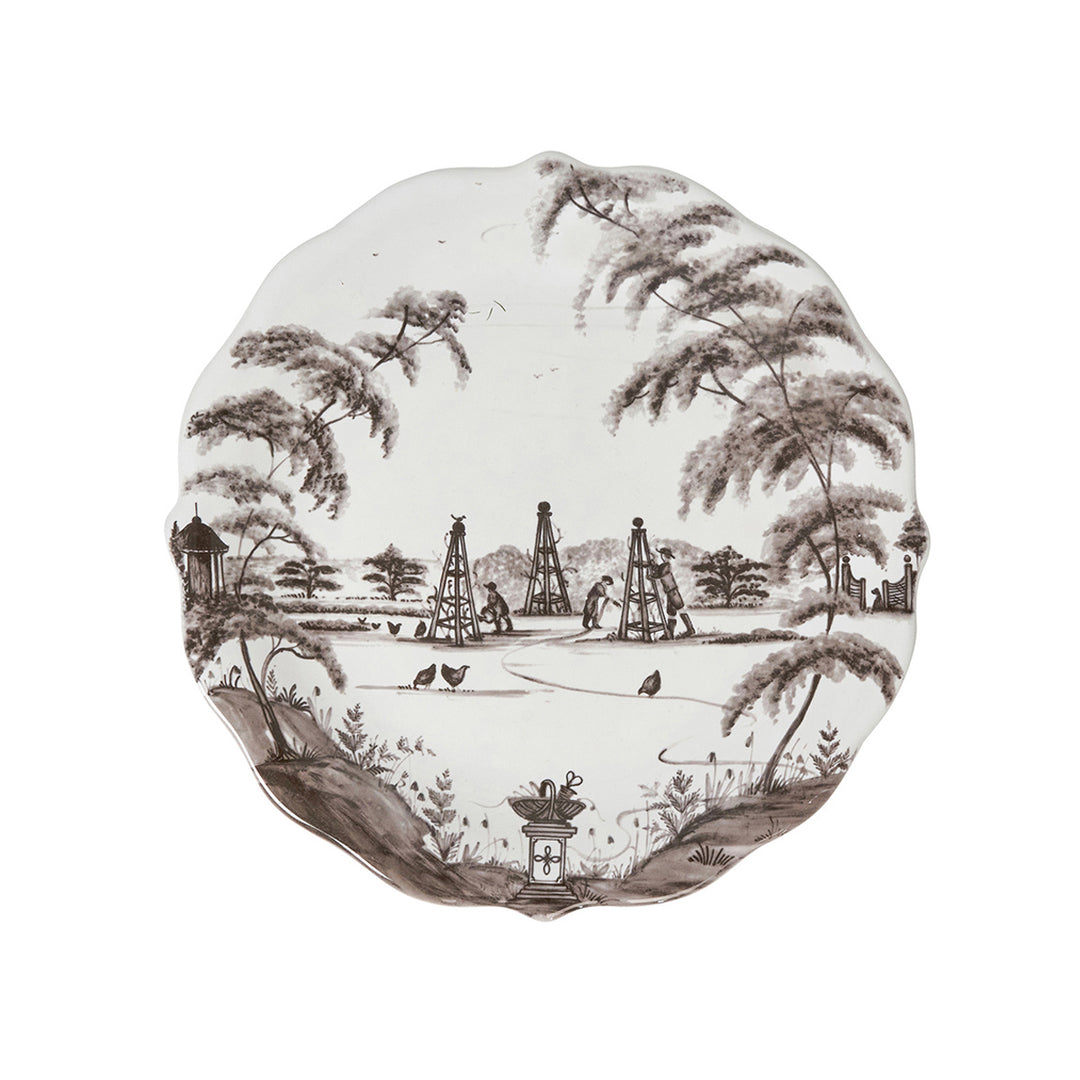 Country Estate Party Plate Assorted Set/4 - Flint Grey