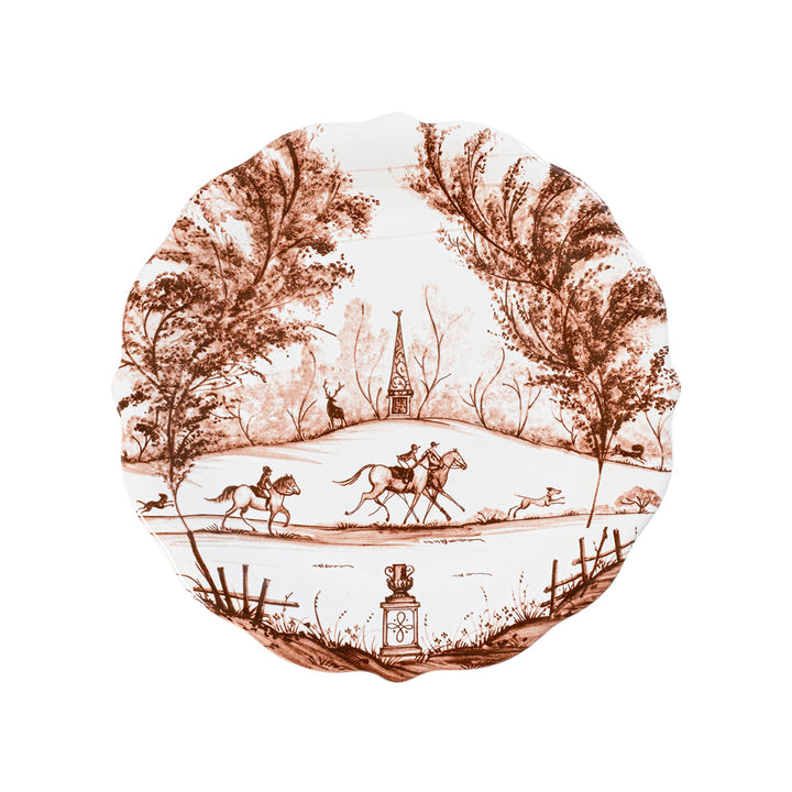 Country Estate Harvest Party Plate Assorted Set/4 - Sepia