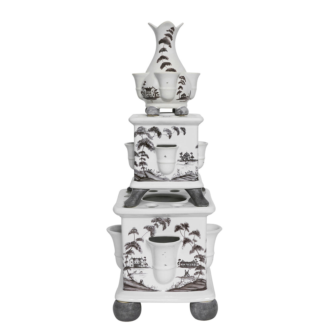 Country Estate Tulipiere Tower Set/3pc - Flint Grey