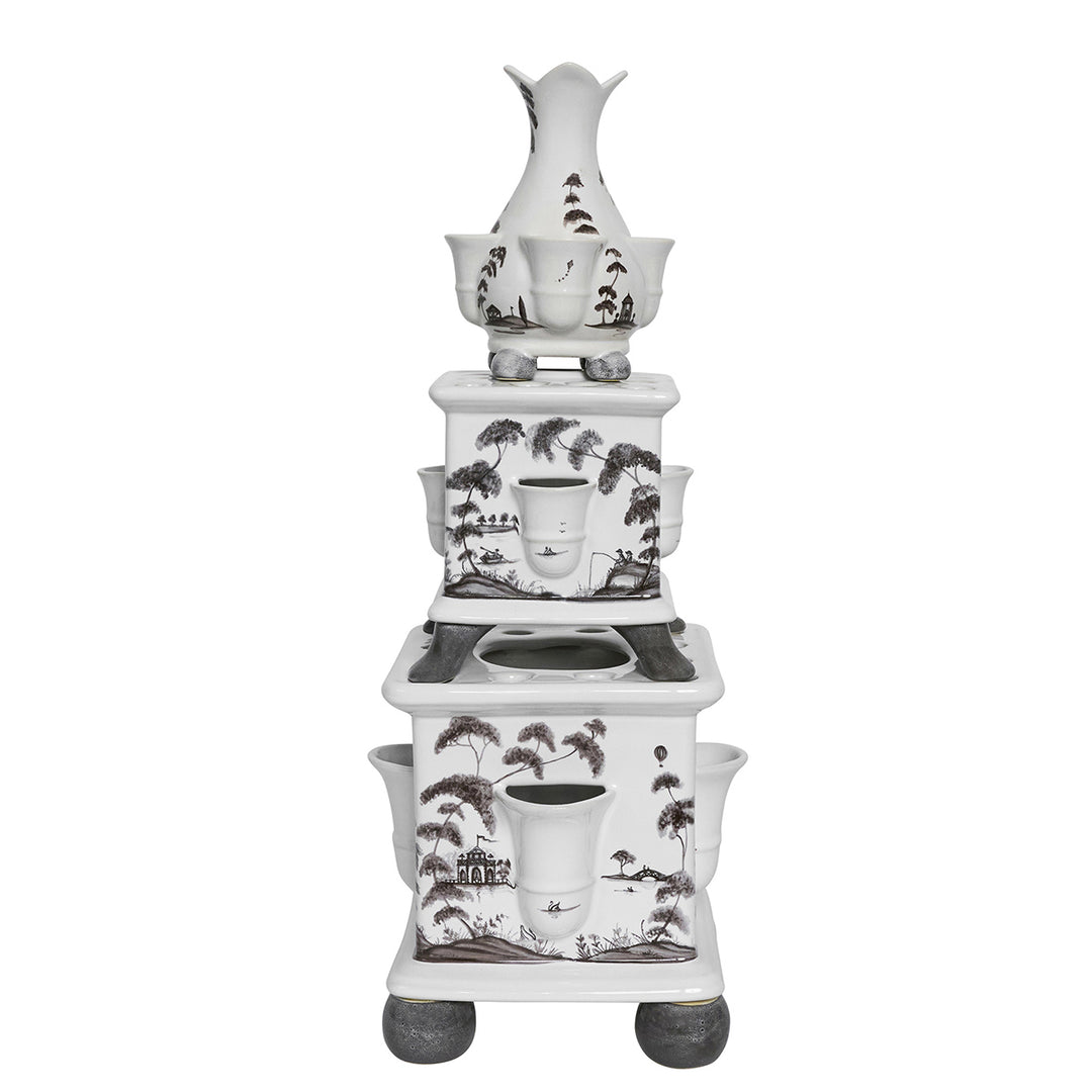 Country Estate Tulipiere Tower Set/3pc - Flint Grey