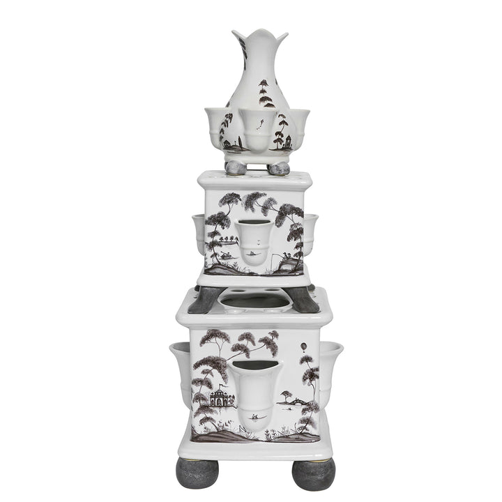 Country Estate Tulipiere Tower Set/3pc - Flint Grey