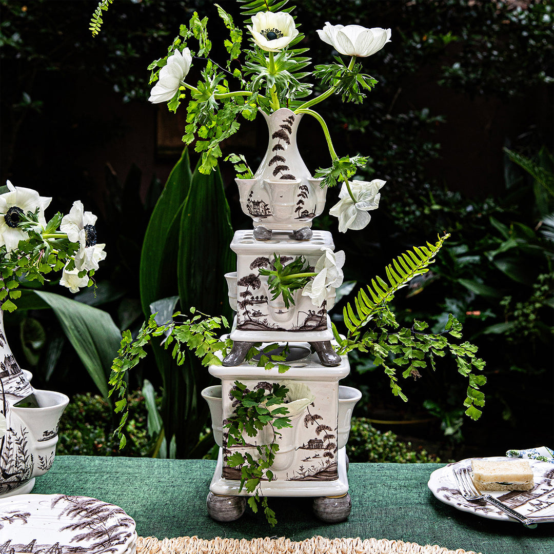 Country Estate Tulipiere Tower Set/3pc - Flint Grey