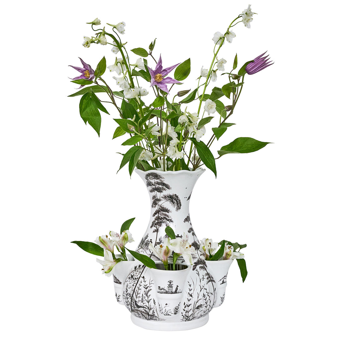 Country Estate 11.5" Tulipiere Vase - Flint Grey