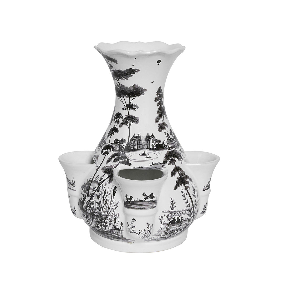 Country Estate 11.5" Tulipiere Vase - Flint Grey