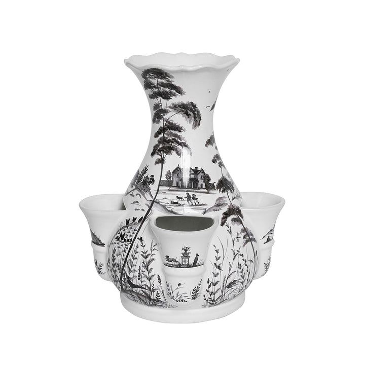 Country Estate 11.5" Tulipiere Vase - Flint Grey