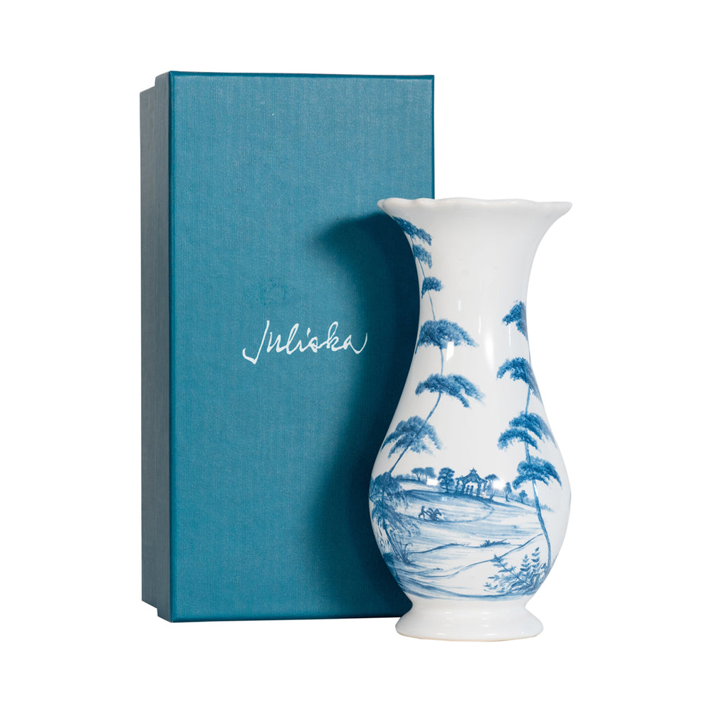 Country Estate Delft Blue 9" Vase