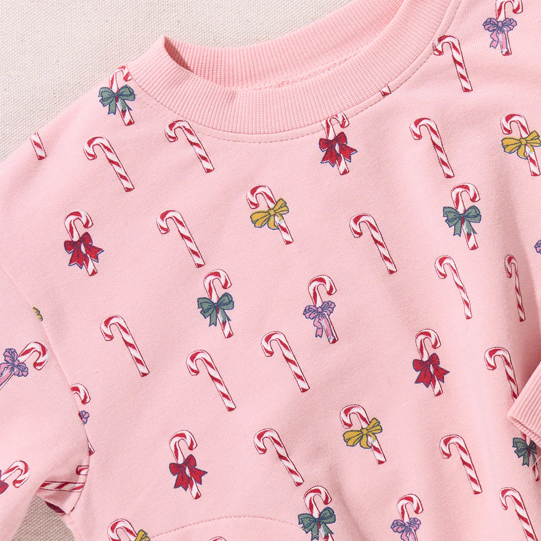 Play Sweatshirt - Mini Candy Cane