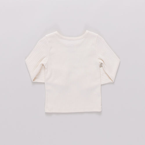 Coop Seesaw Long Sleeve Rib T-Shirt - Cream