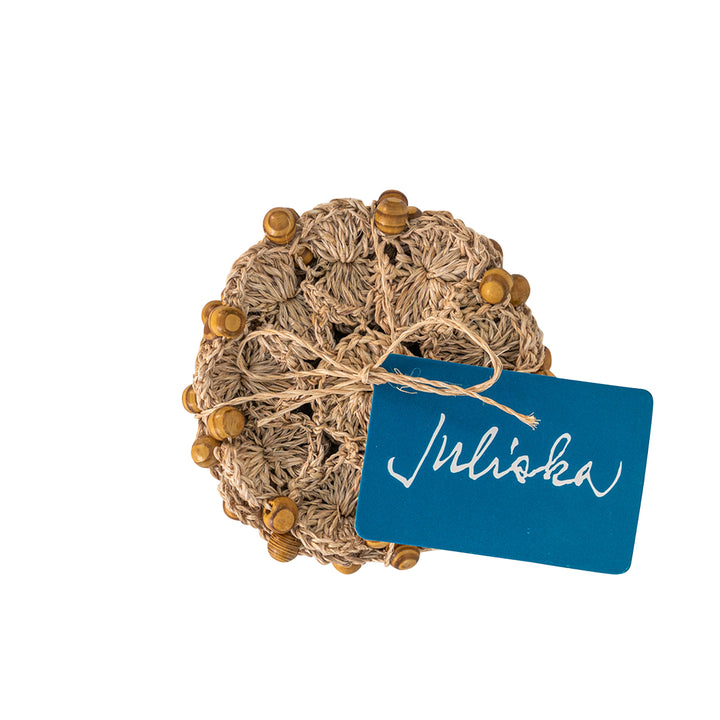 Macrame Natural Coaster - Set of 4