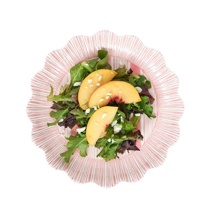 Cabana Stripe Melamine Dessert/Salad Plate Set/4