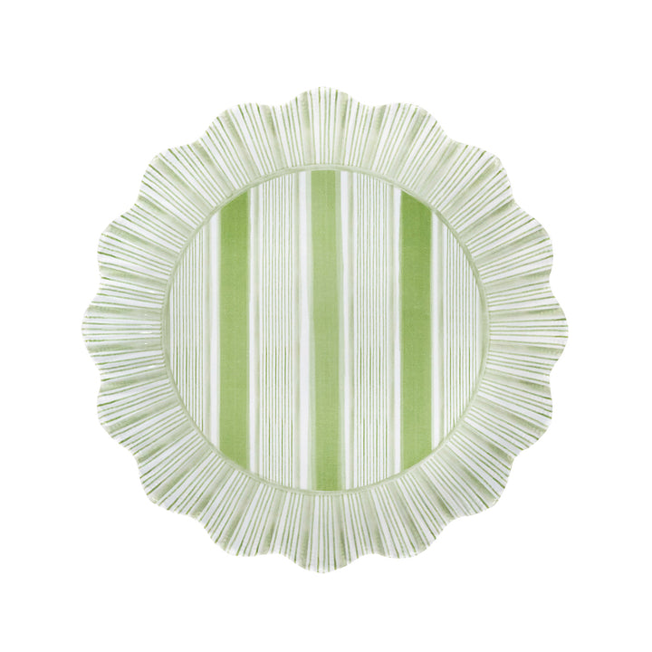 Cabana Stripe Melamine Dessert/Salad Plate Assorted Set/4 - Multi