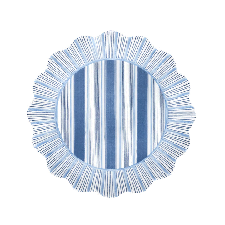 Cabana Stripe Melamine Dessert/Salad Plate Set/4