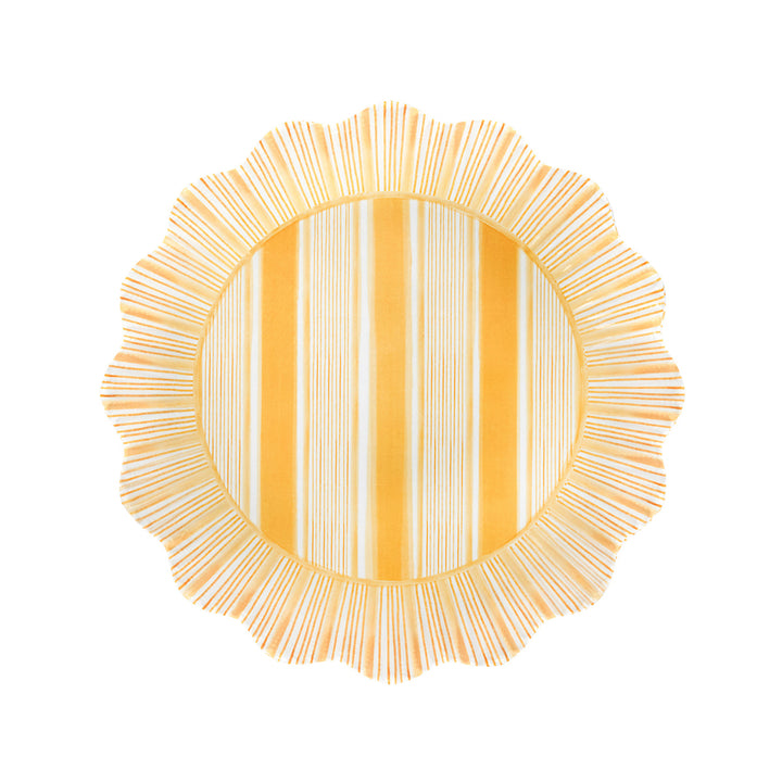 Cabana Stripe Melamine Dessert/Salad Plate Assorted Set/4 - Multi