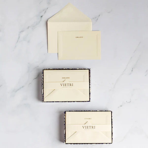 Carta Italiana Grazie Notecard Set (Pack of 10)