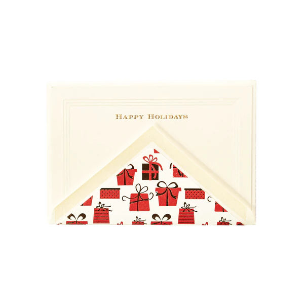 Carta Italiana Happy Holidays Notecard Set (Pack of 10)