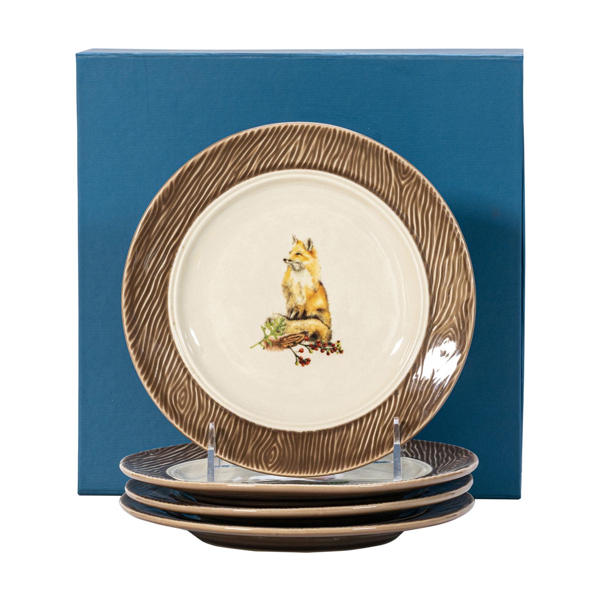 Forest Walk Animal Cocktail Plates - Set of 4