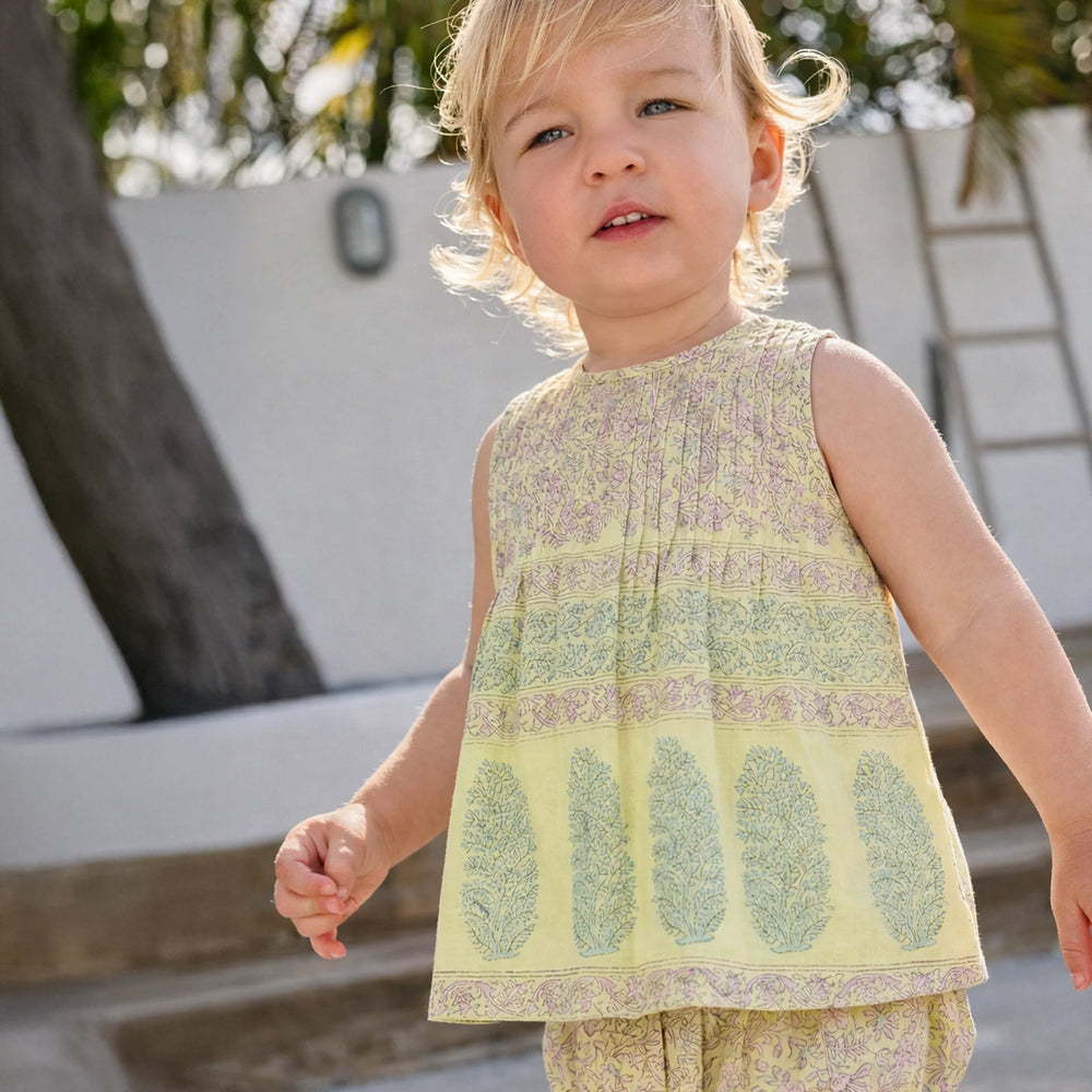 Baby Girls Jaipur 2-PC Set - Citrus Garden Border
