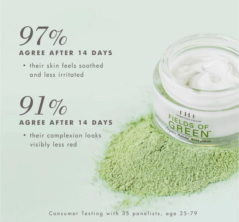 Fields of Green: Organic Matcha Ultra-Soothing Moisturizer