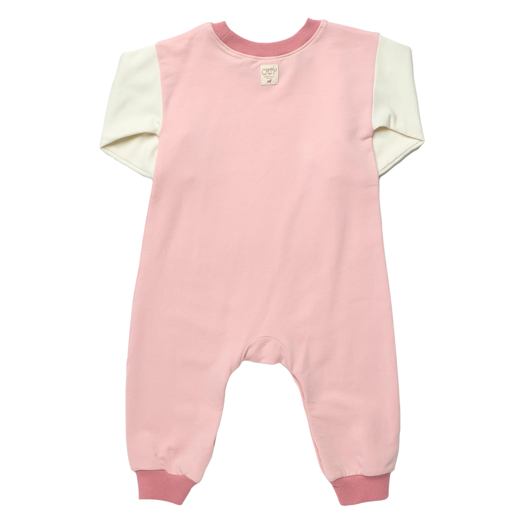 Baby Runaround Jumpsuit - Pink Color Block