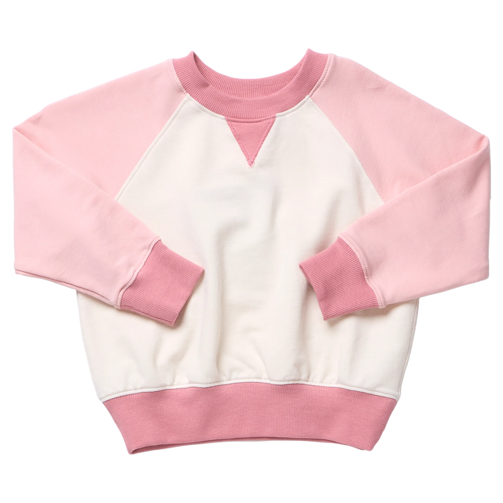 Puzzle Sweatshirt - Pink Color Block