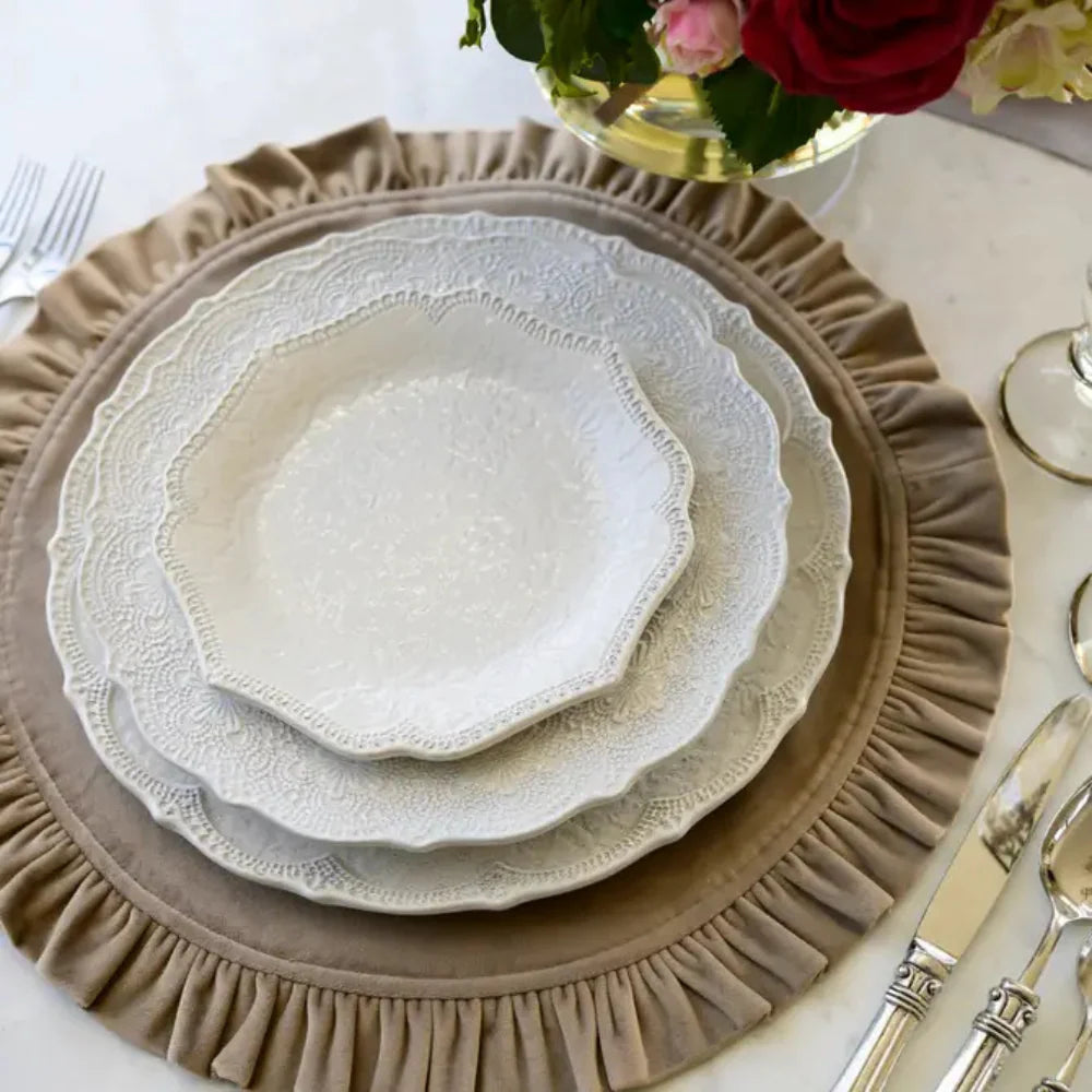 Merletto Antique Scalloped Salad/Dessert Plate